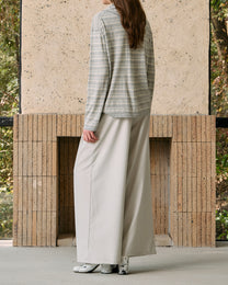 PLEATED DRAWSTRING WIDE PANTS