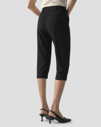 SIDE-ZIP CROPPED TROUSERS