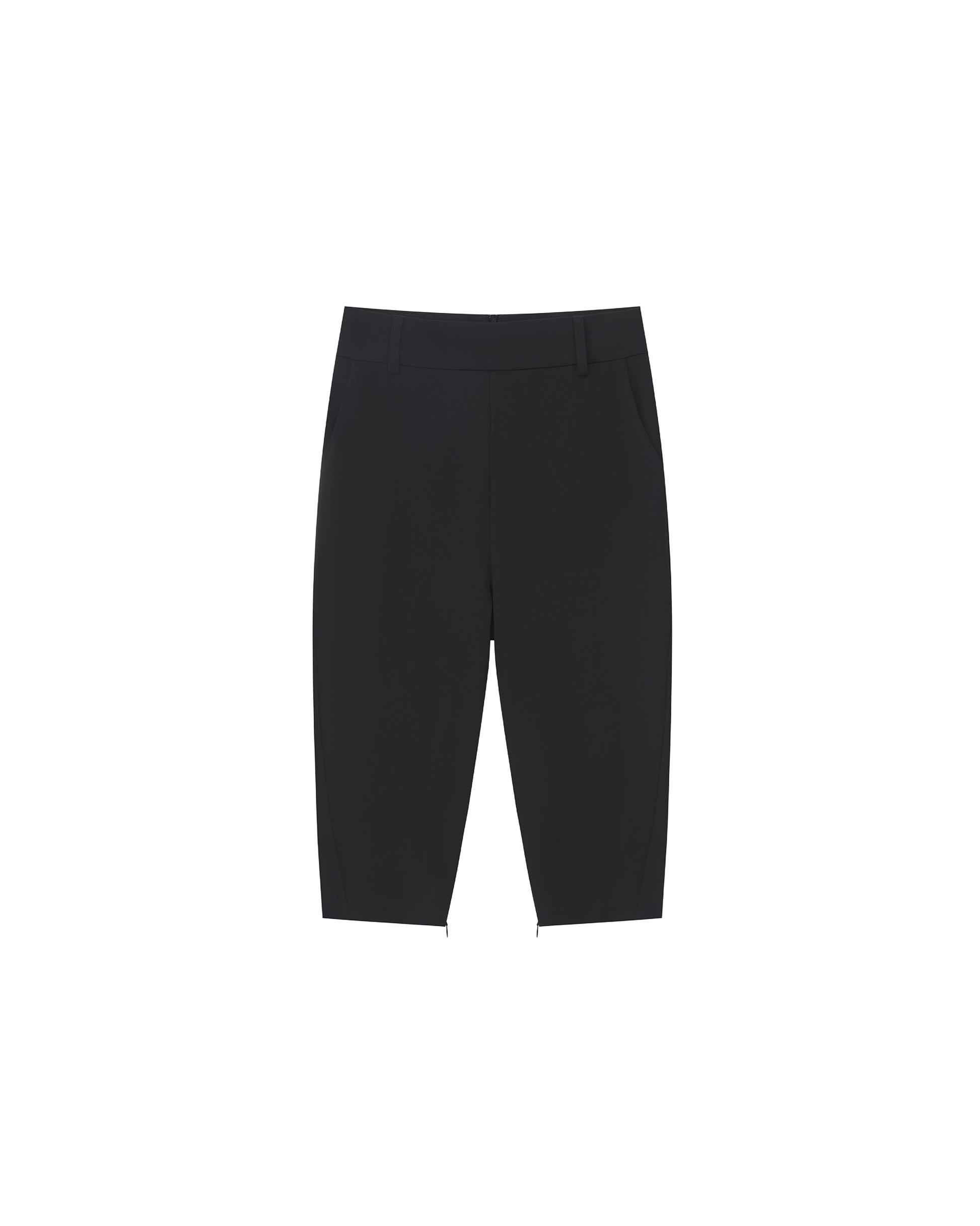 SIDE-ZIP CROPPED TROUSERS