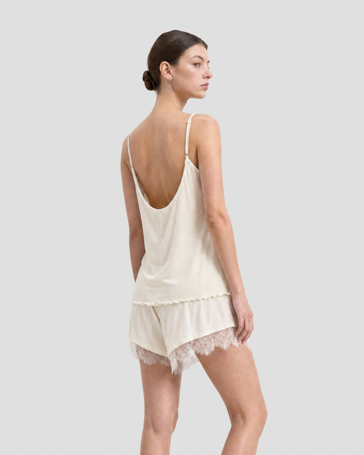 LACE LAYERED LOUNGE SHORTS