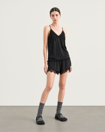 LACE LAYERED LOUNGE SHORTS
