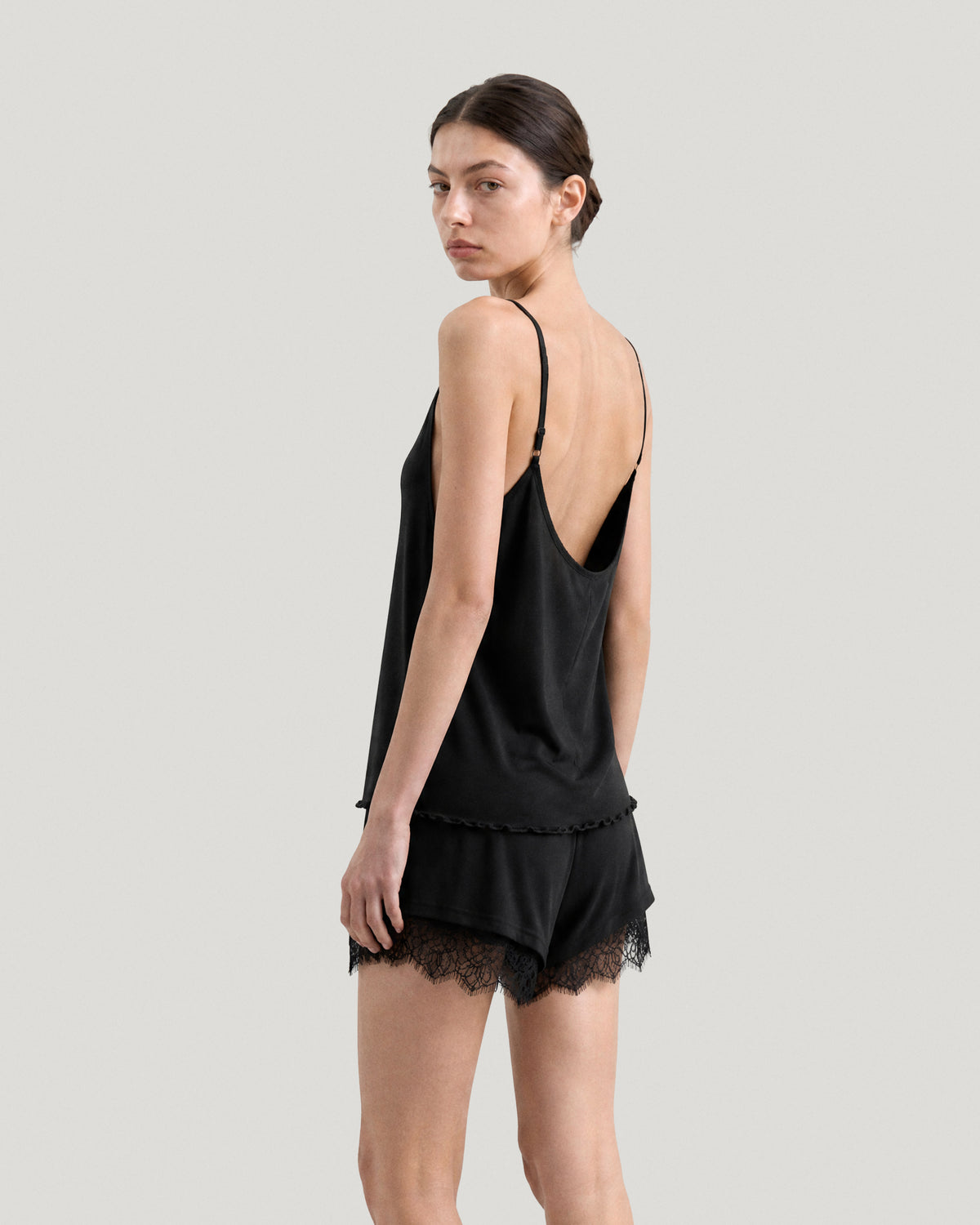 LACE LAYERED LOUNGE SHORTS