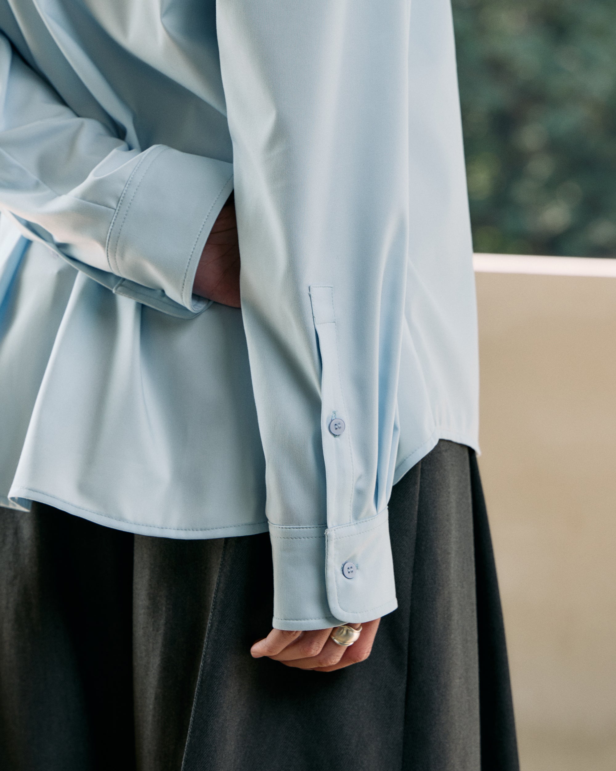 SHAWL LAYERED SHIRT