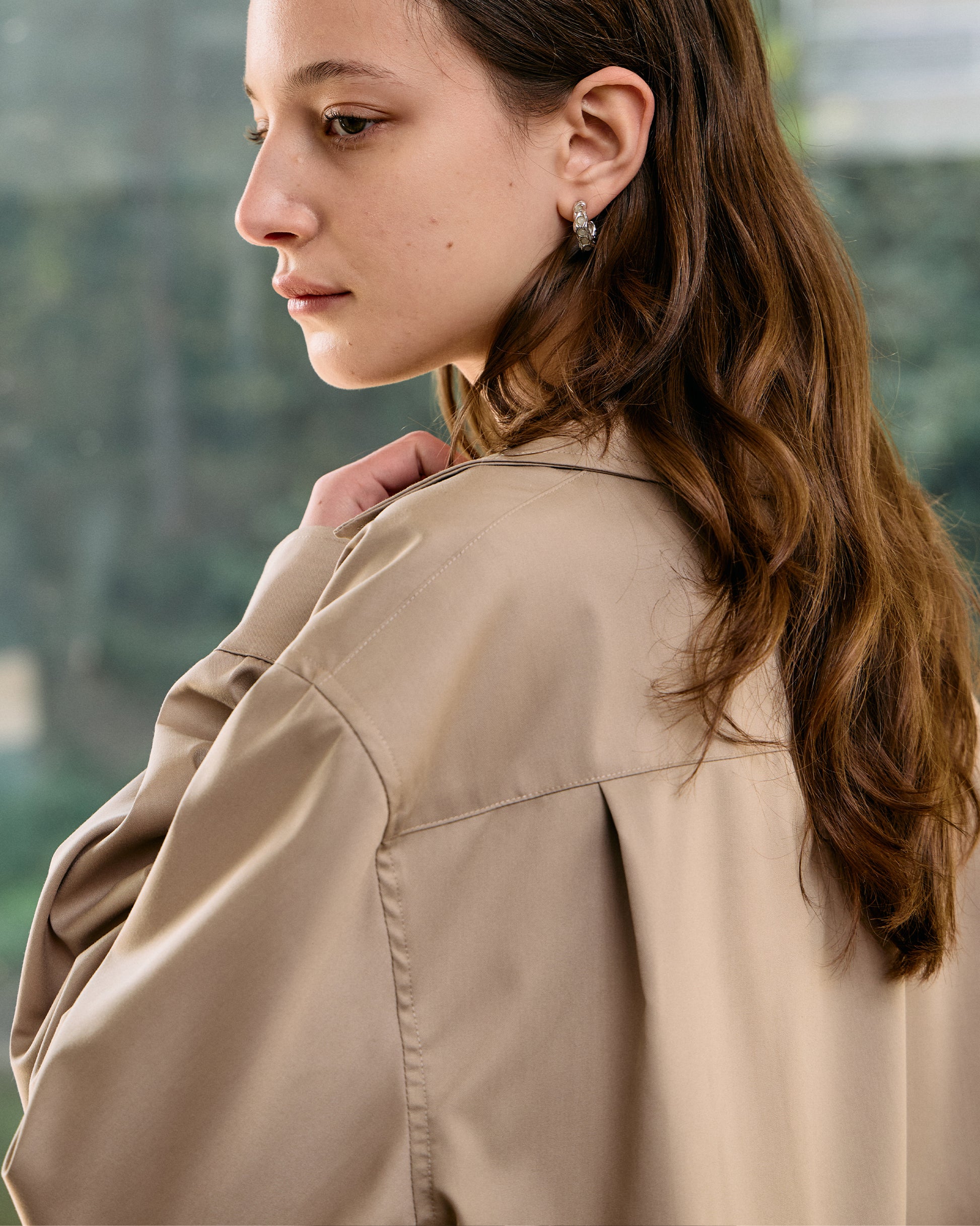 SHAWL LAYERED SHIRT