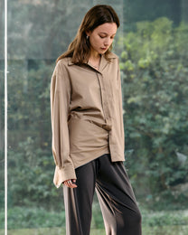 SHAWL LAYERED SHIRT