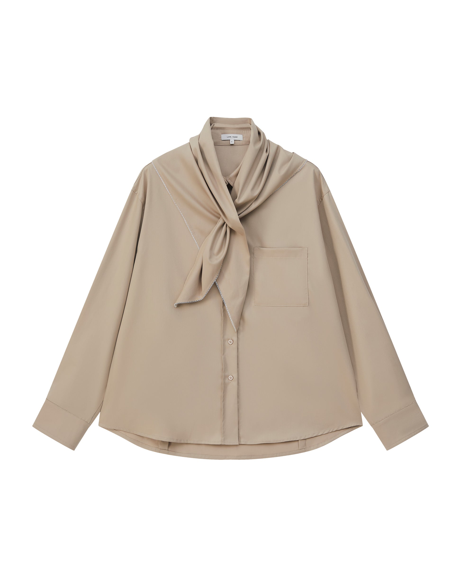 SHAWL LAYERED SHIRT