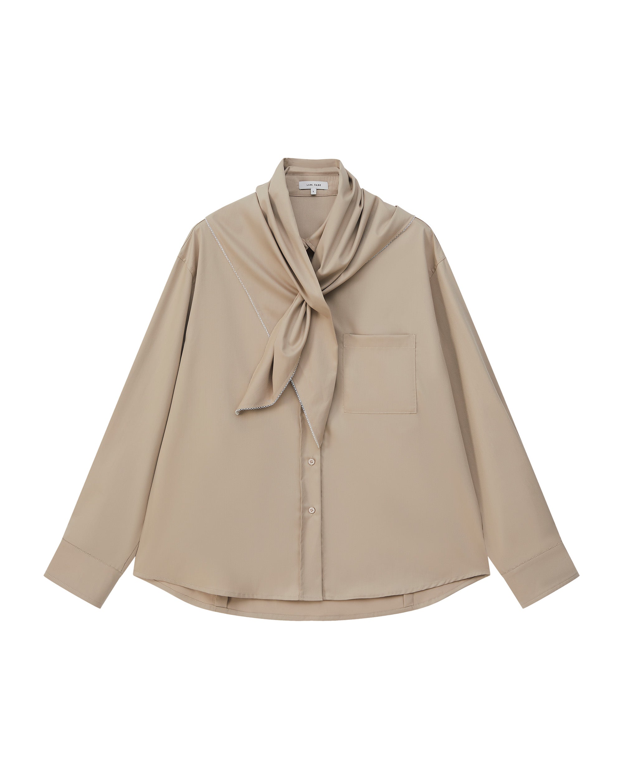 SHAWL LAYERED SHIRT