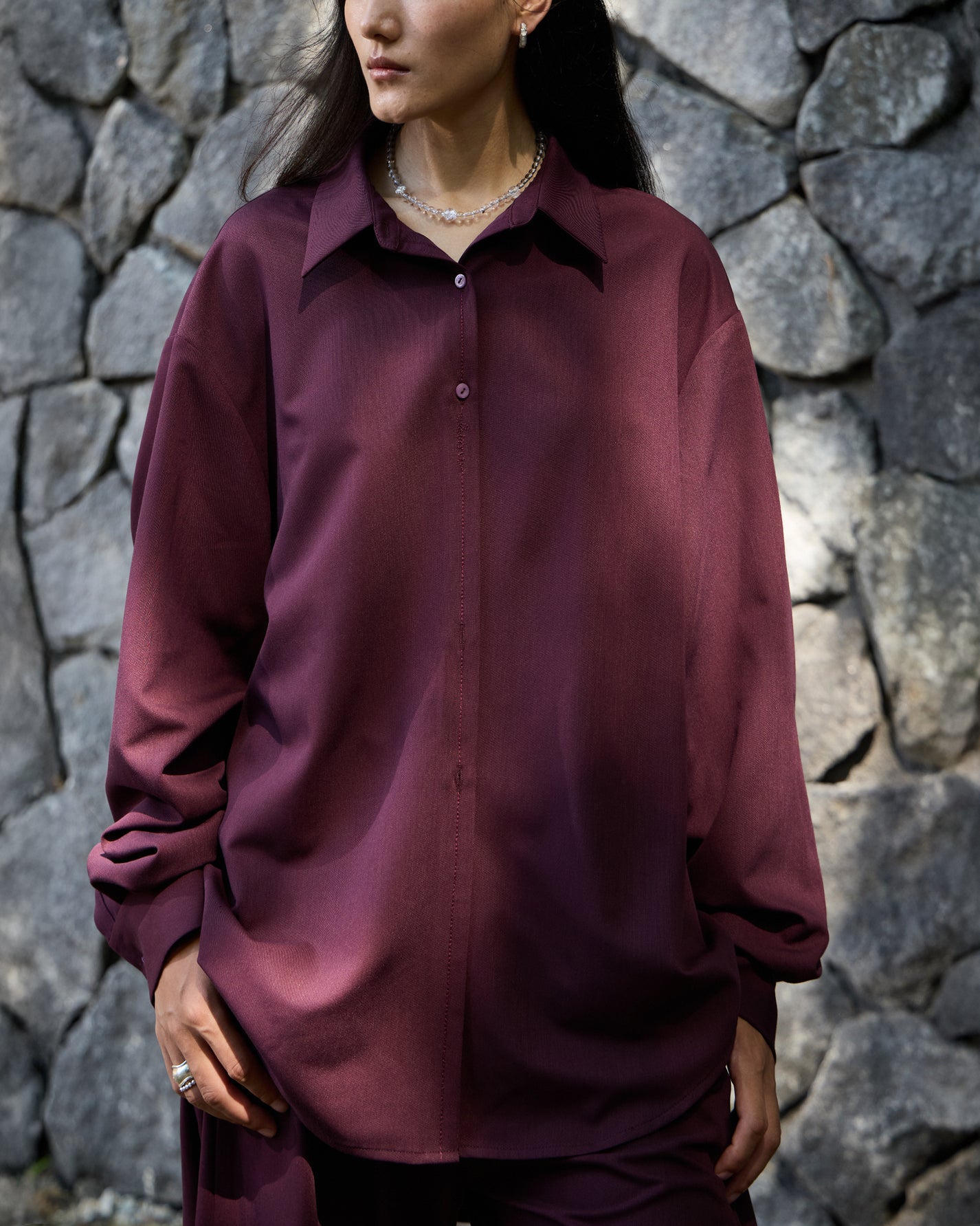 WOOL ANTI-WRINKLE SHIRT