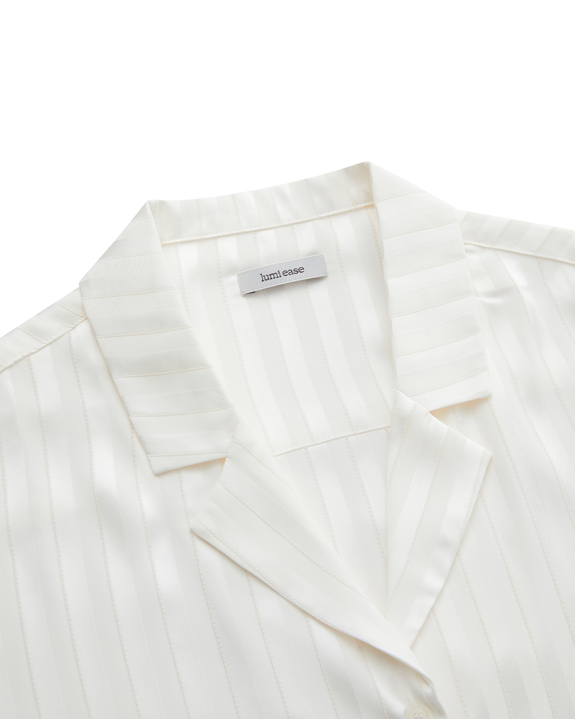 SATIN STRIPE PAJAMA SHIRT