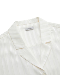 SATIN STRIPE PAJAMA SHIRT