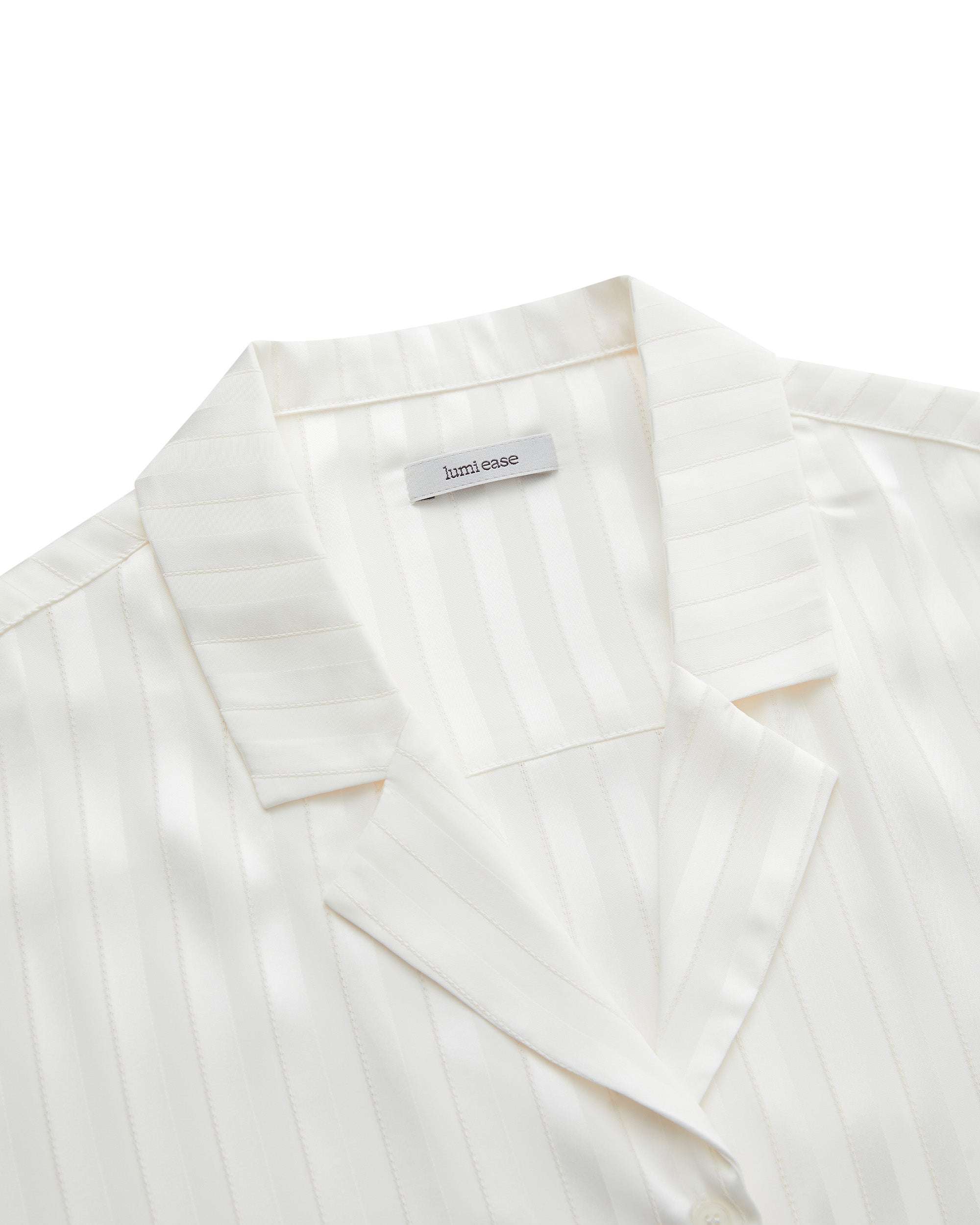 SATIN STRIPE PAJAMA SHIRT