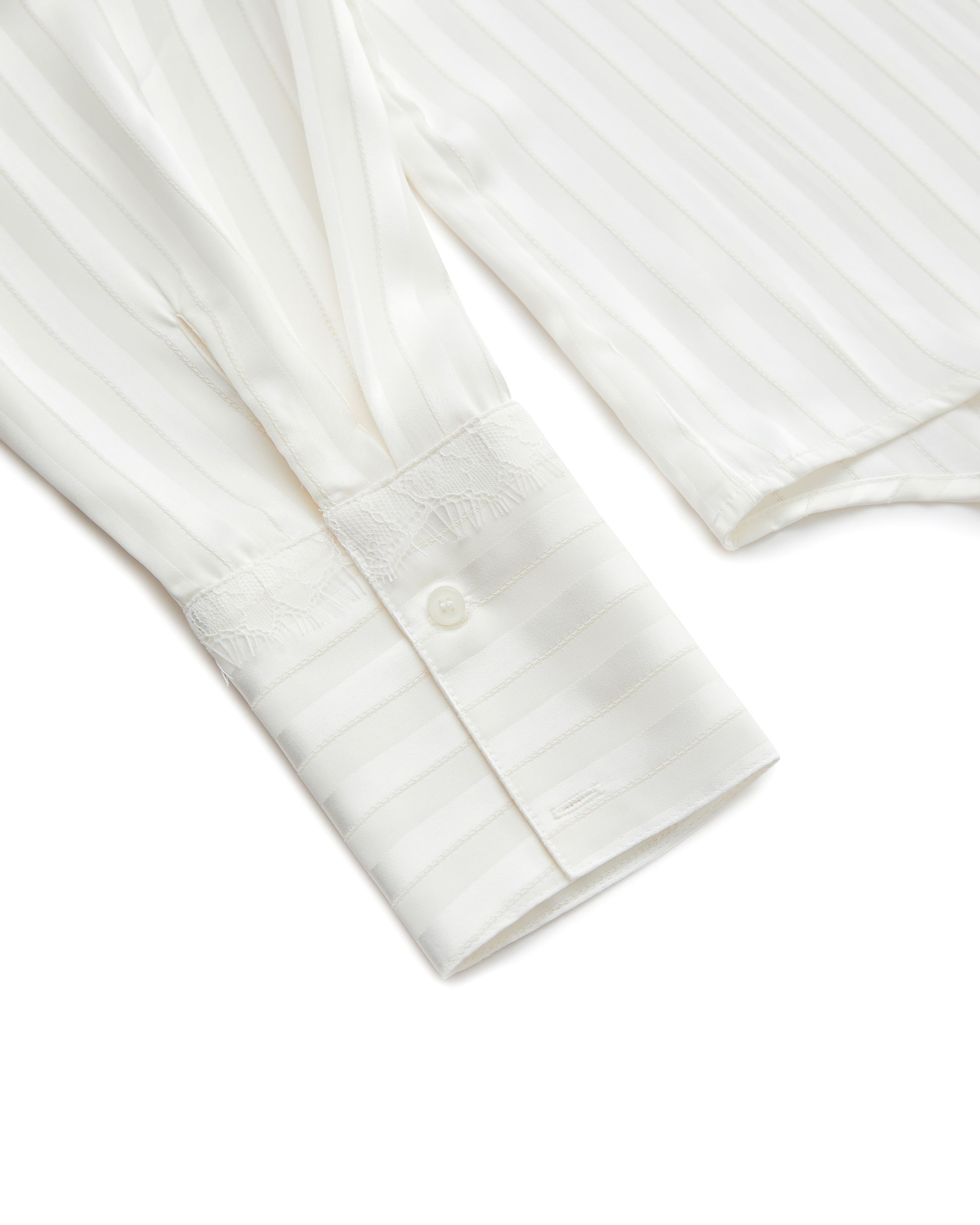 SATIN STRIPE PAJAMA SHIRT