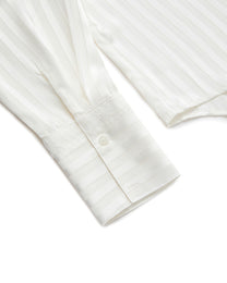SATIN STRIPE PAJAMA SHIRT