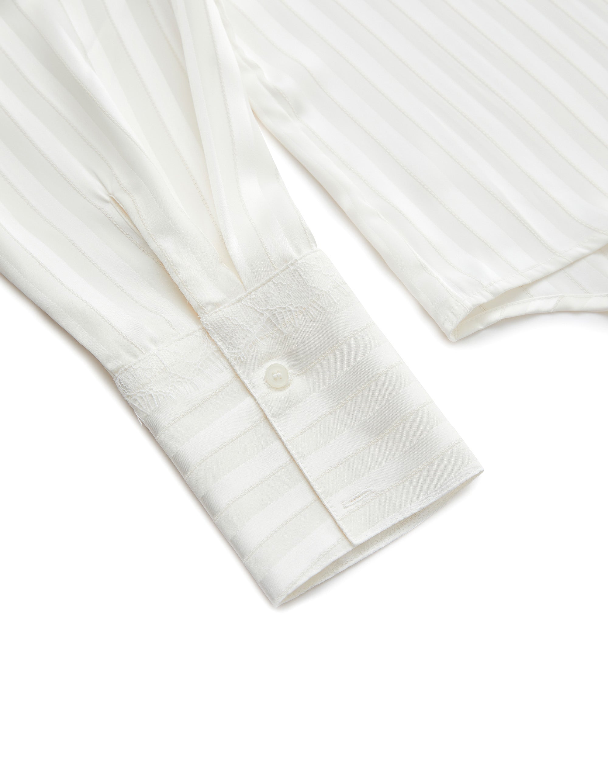 SATIN STRIPE PAJAMA SHIRT