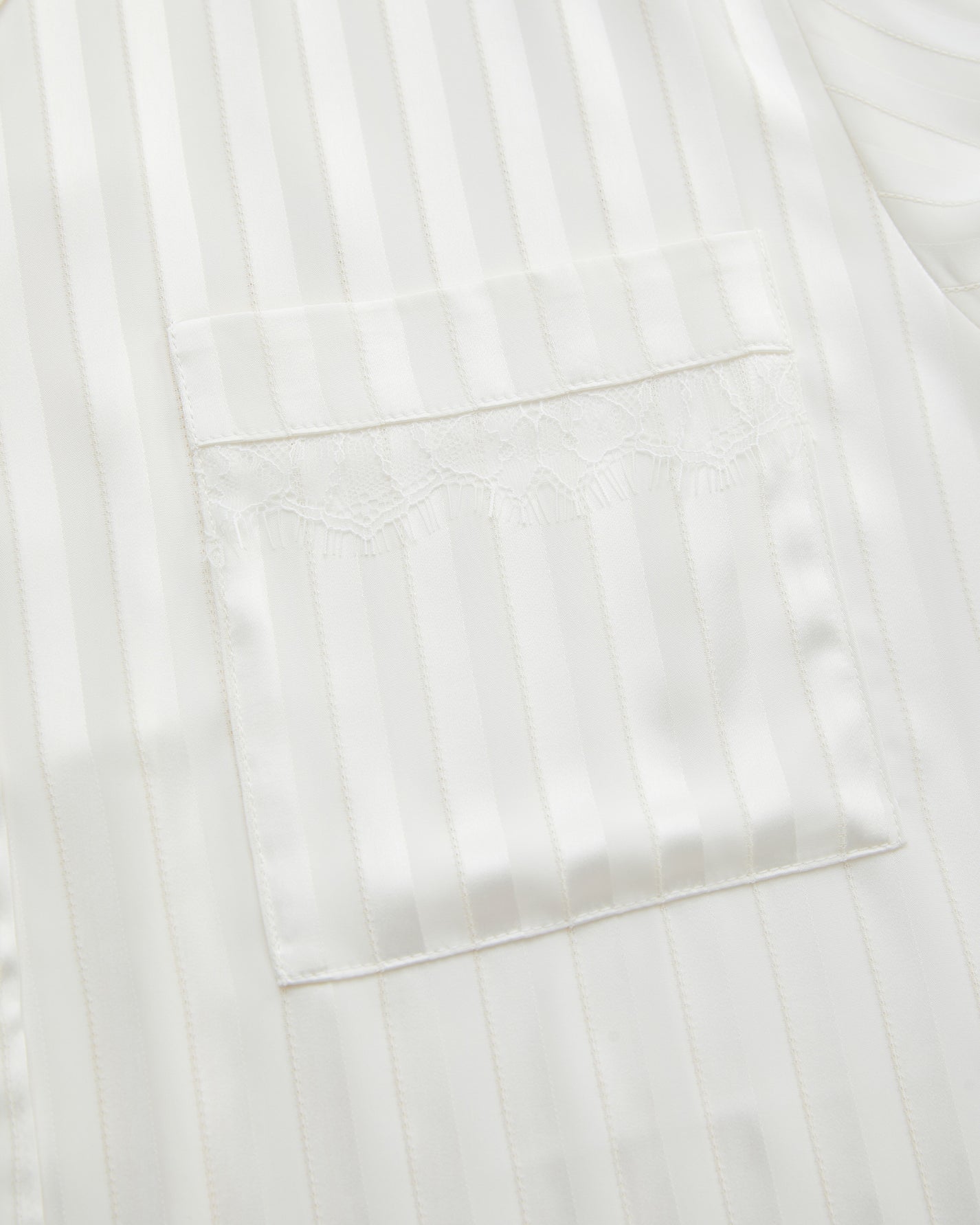 SATIN STRIPE PAJAMA SHIRT