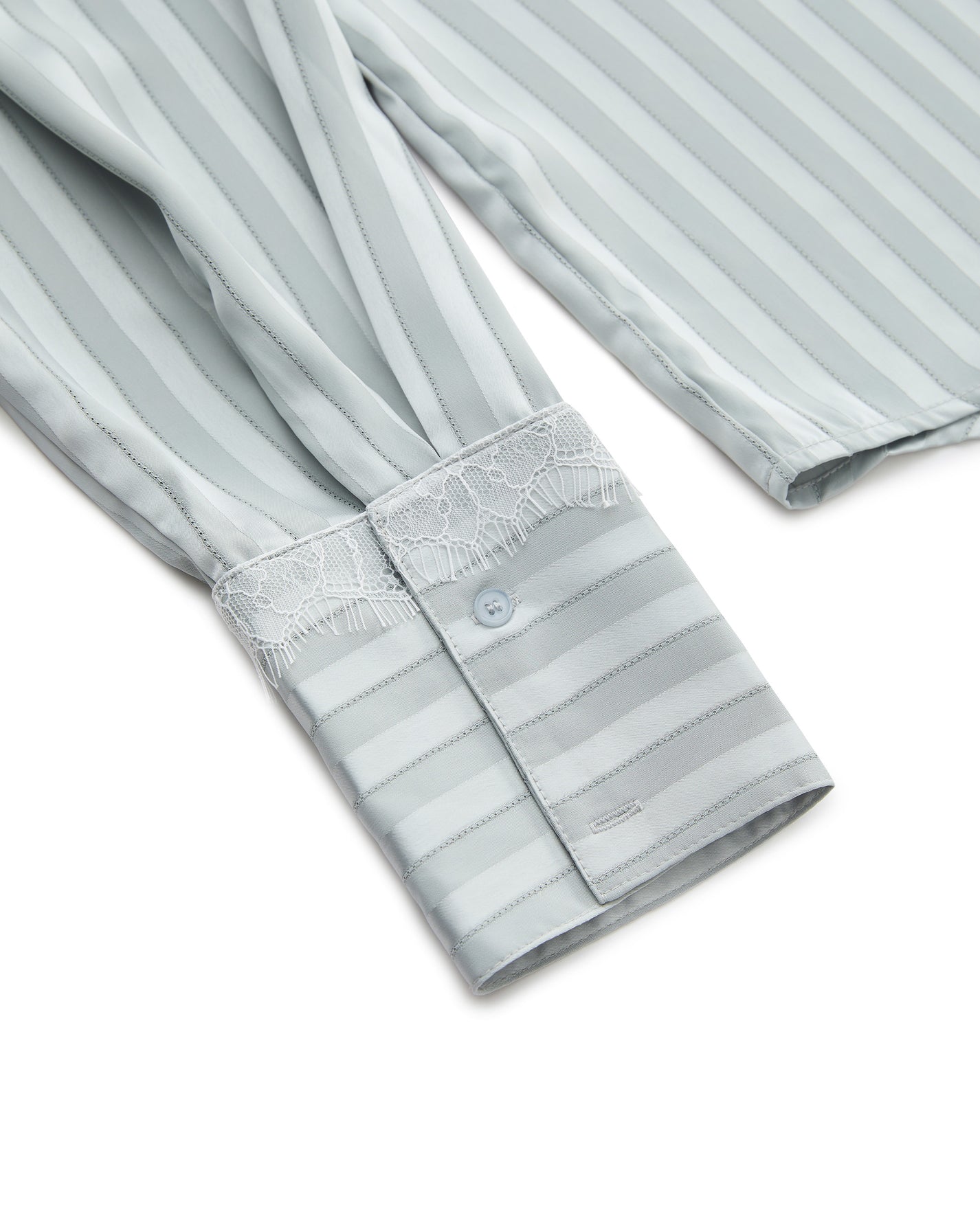 SATIN STRIPE PAJAMA SHIRT