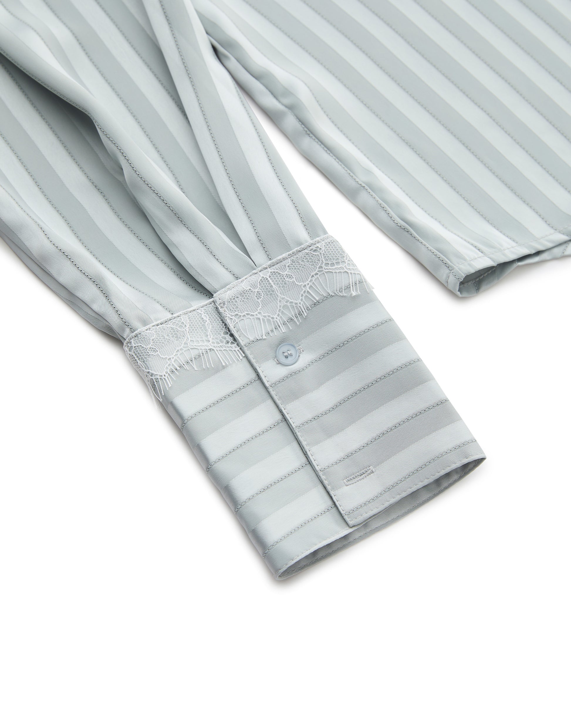 SATIN STRIPE PAJAMA SHIRT