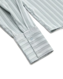 SATIN STRIPE PAJAMA SHIRT