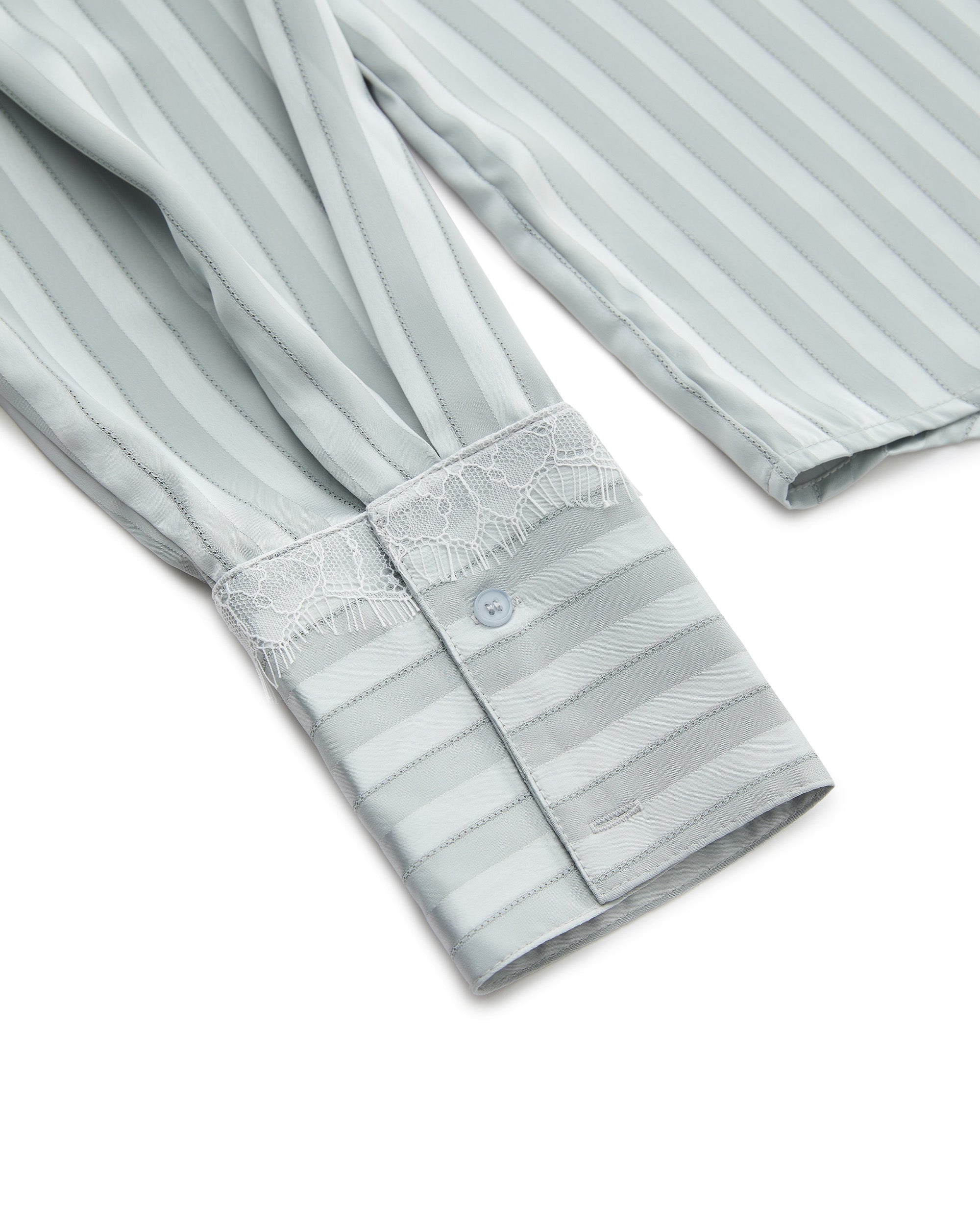 SATIN STRIPE PAJAMA SHIRT