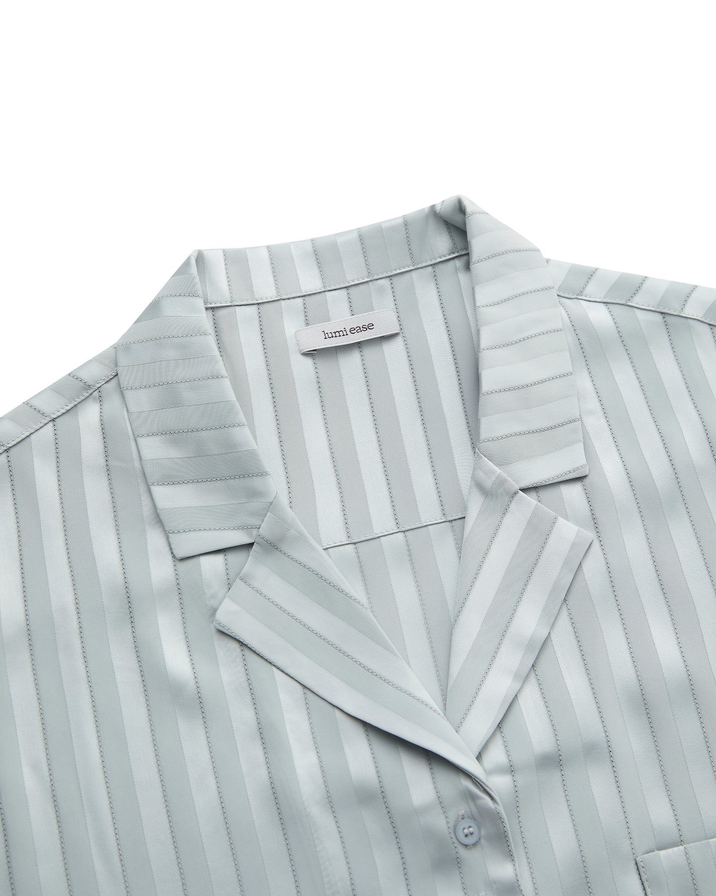 SATIN STRIPE PAJAMA SHIRT