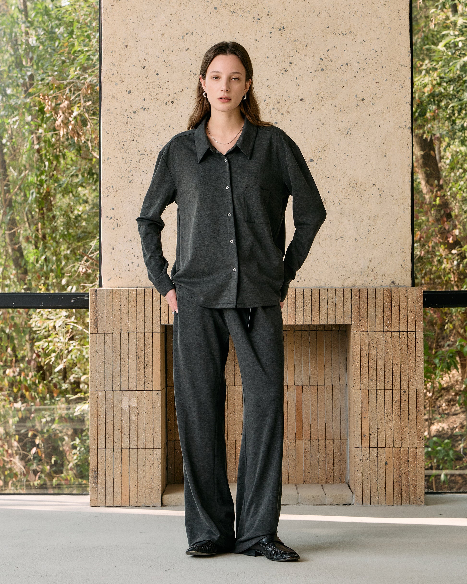 SLIM FIT KNIT SHIRT