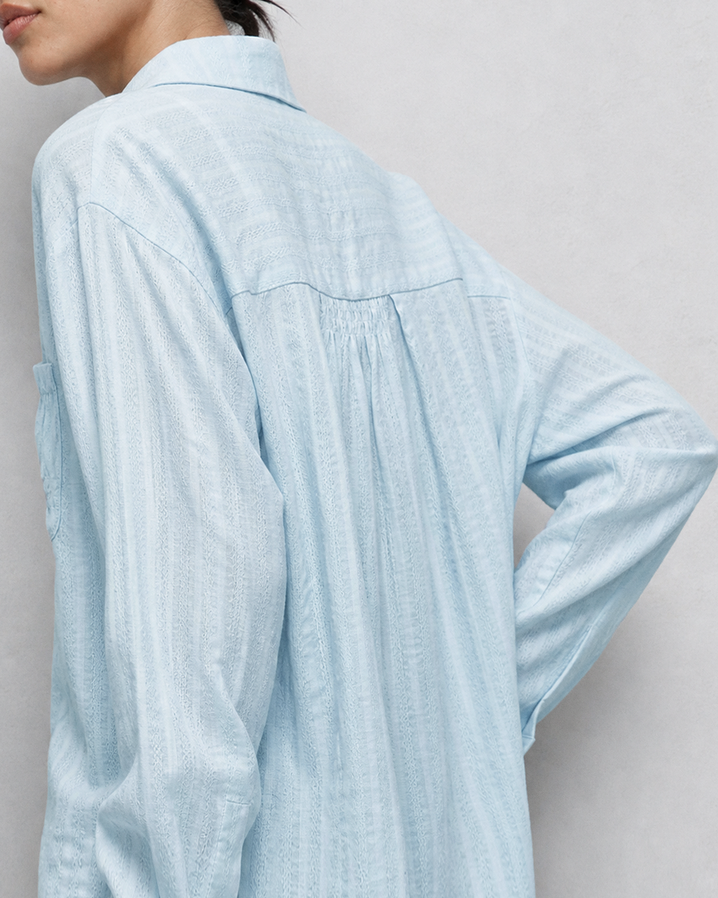 CRINKLE TEXTURE SUN SHIRT