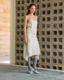 TWO-TONE VARIATION TIE SKIRT