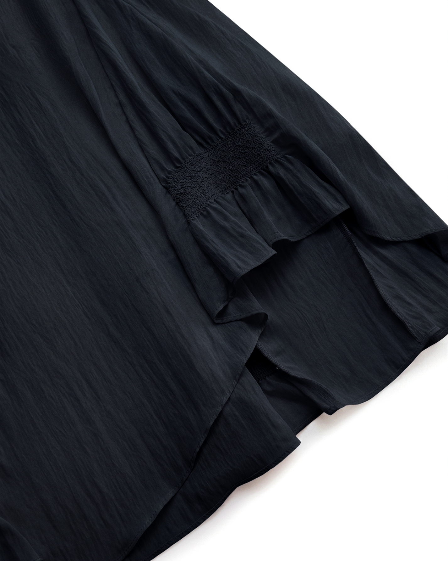 IRREGULAR PLEATED FLARE SKIRT