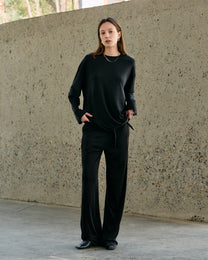 TWIST HEM LONG SLEEVE TEE