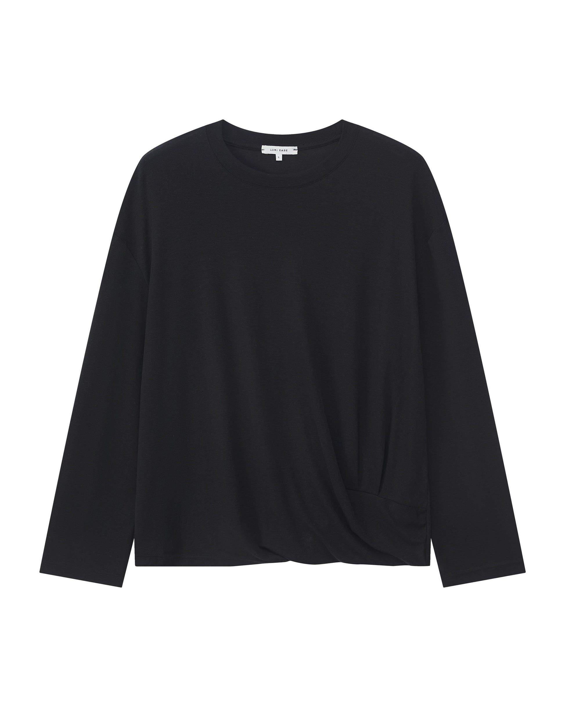 TWIST HEM LONG SLEEVE TEE