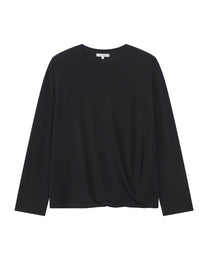 TWIST HEM LONG SLEEVE TEE