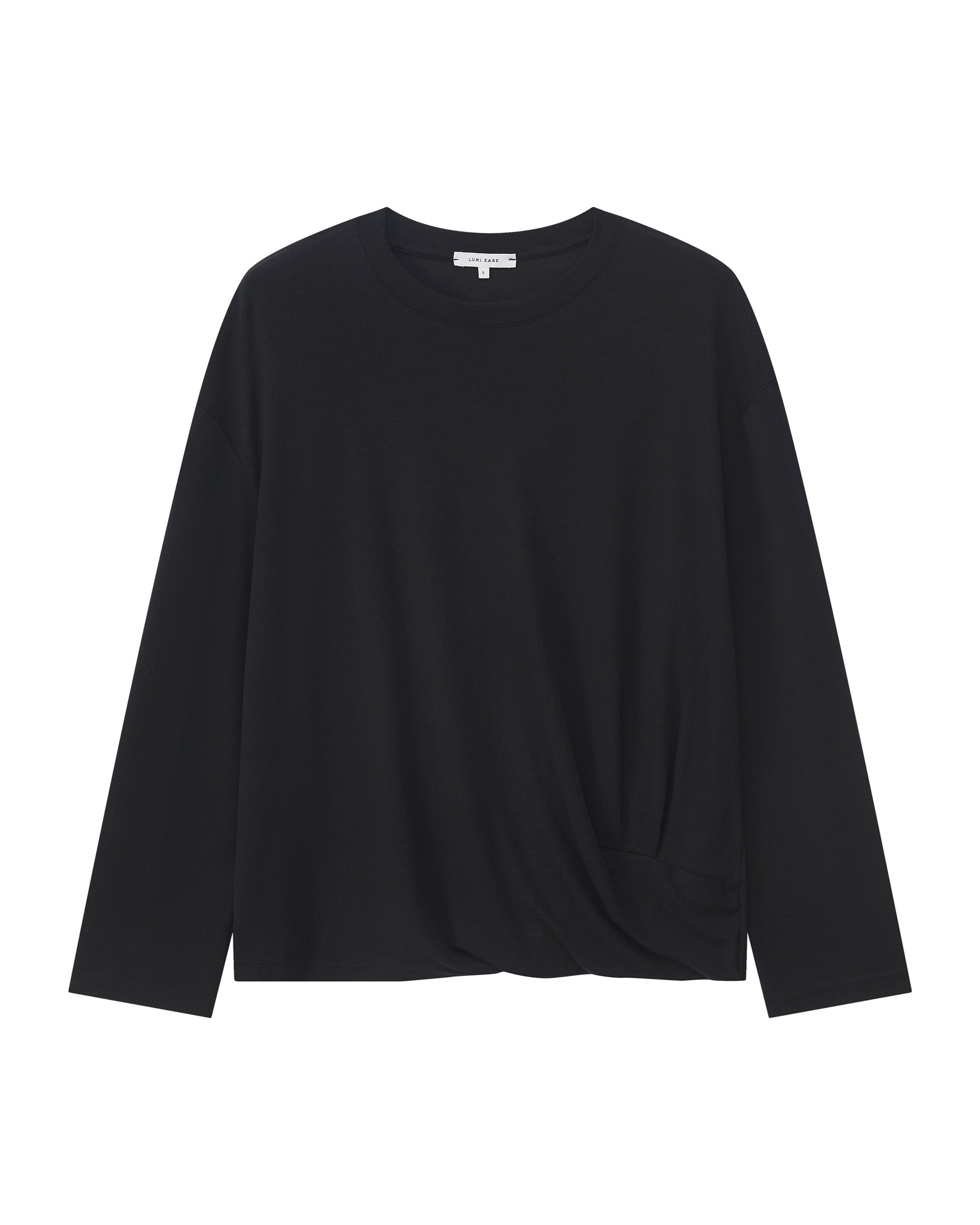 TWIST HEM LONG SLEEVE TEE