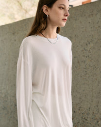 TWIST HEM LONG SLEEVE TEE