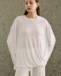 TWIST HEM LONG SLEEVE TEE
