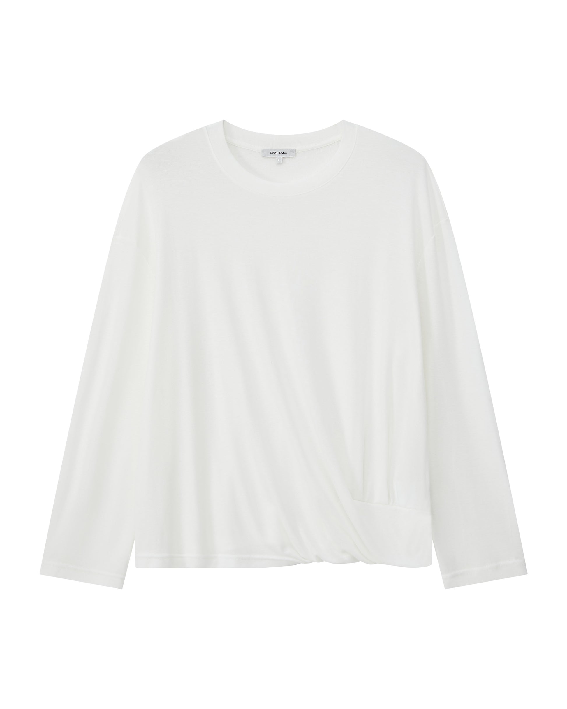 TWIST HEM LONG SLEEVE TEE