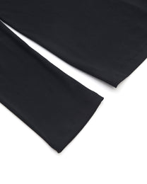 SCARF-DRAPED JERSEY TOP