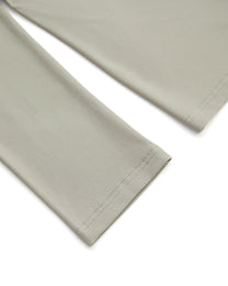 SCARF-DRAPED JERSEY TOP