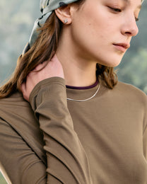 DOUBLE-COLLAR BASIC LAYERING TOP