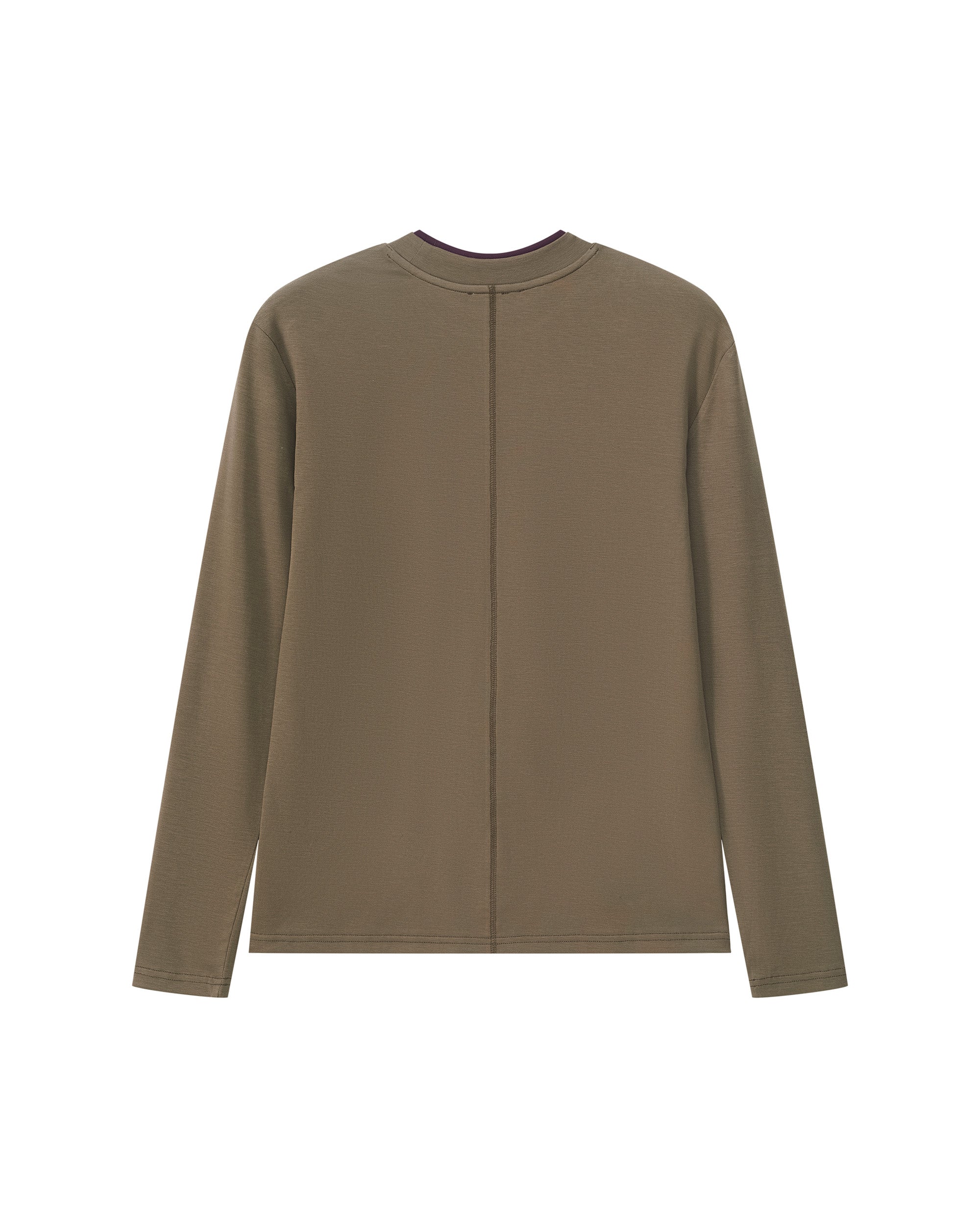 DOUBLE-COLLAR BASIC LAYERING TOP