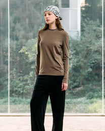 DOUBLE-COLLAR BASIC LAYERING TOP