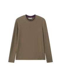 DOUBLE-COLLAR BASIC LAYERING TOP