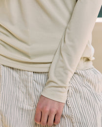 DOUBLE-COLLAR BASIC LAYERING TOP