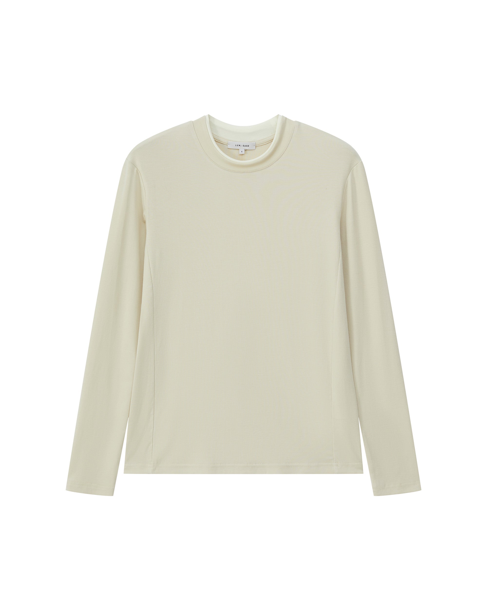 DOUBLE-COLLAR BASIC LAYERING TOP