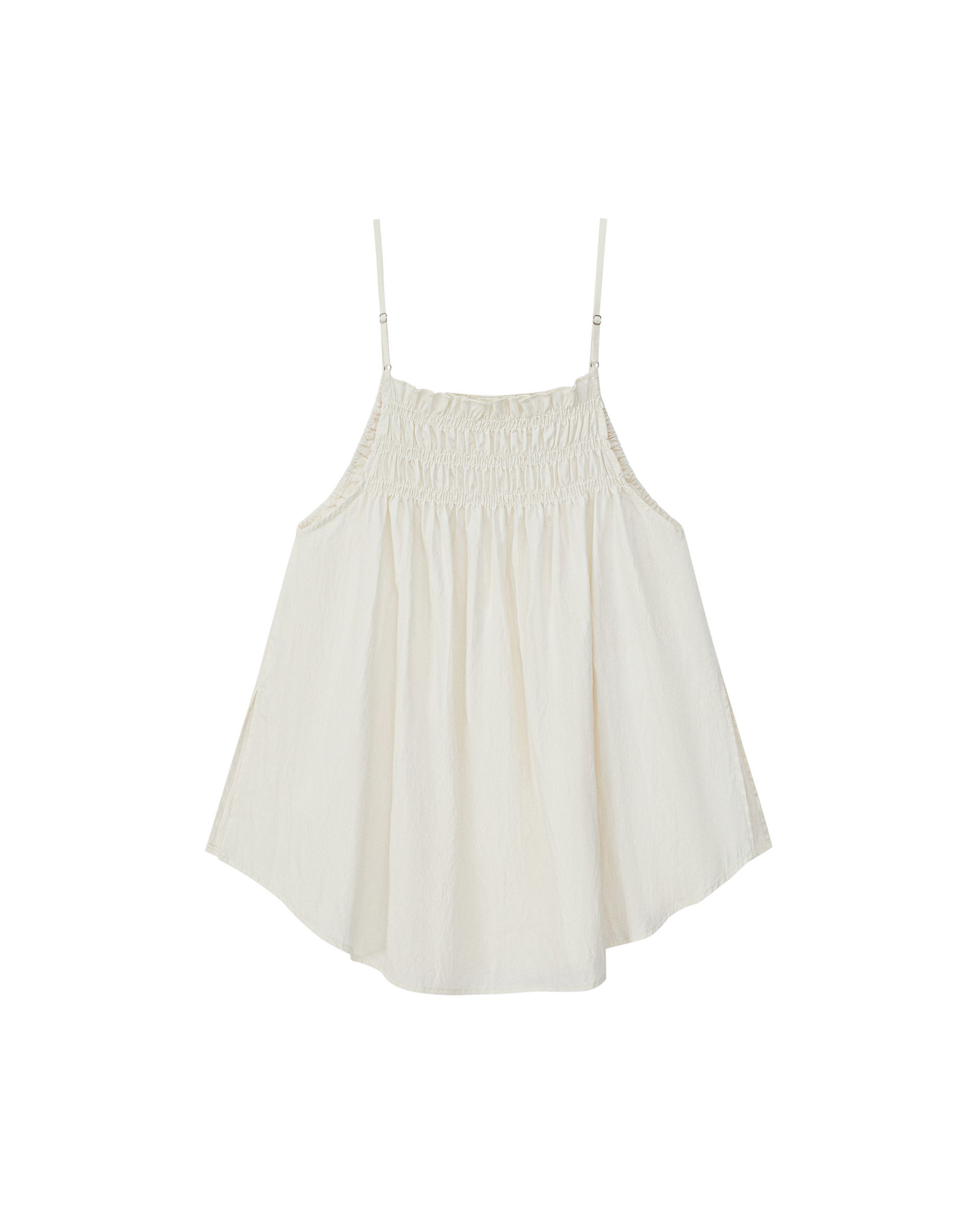 CRINKLE EMBROIDERED FLARE CAMI