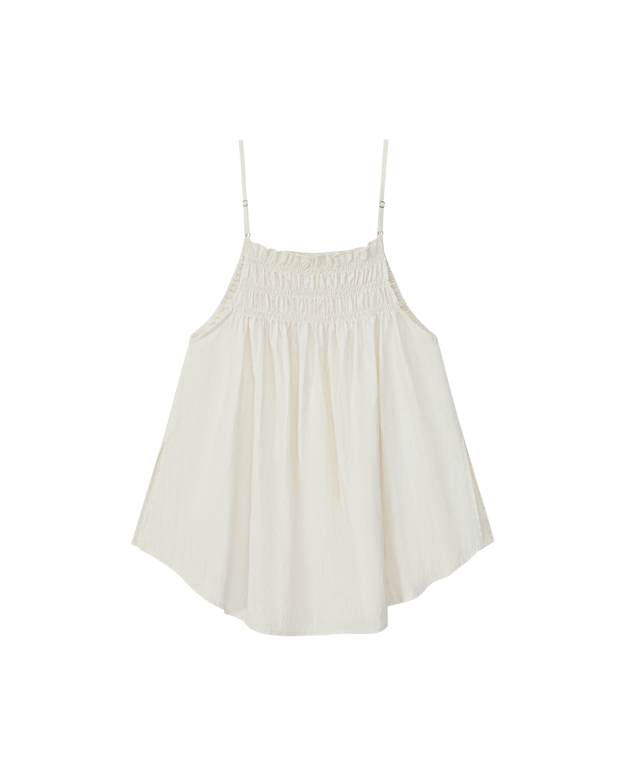 CRINKLE EMBROIDERED FLARE CAMI