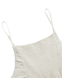 CRINKLE EMBROIDERED FLARE CAMI