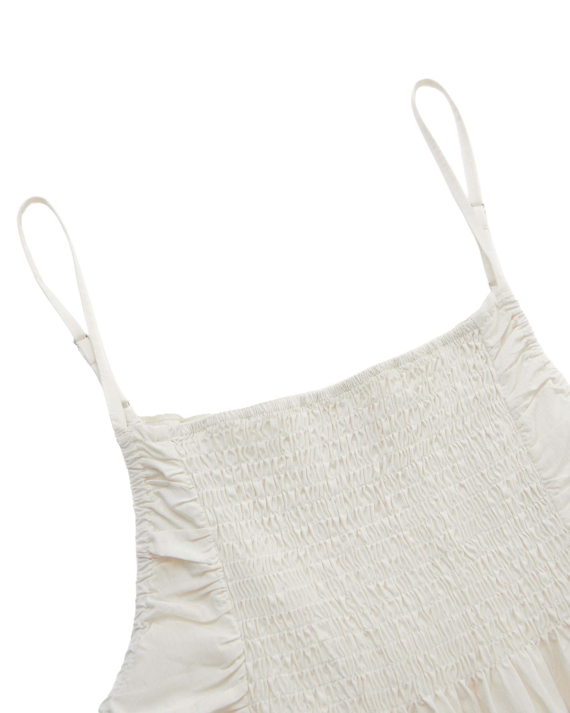 CRINKLE EMBROIDERED FLARE CAMI