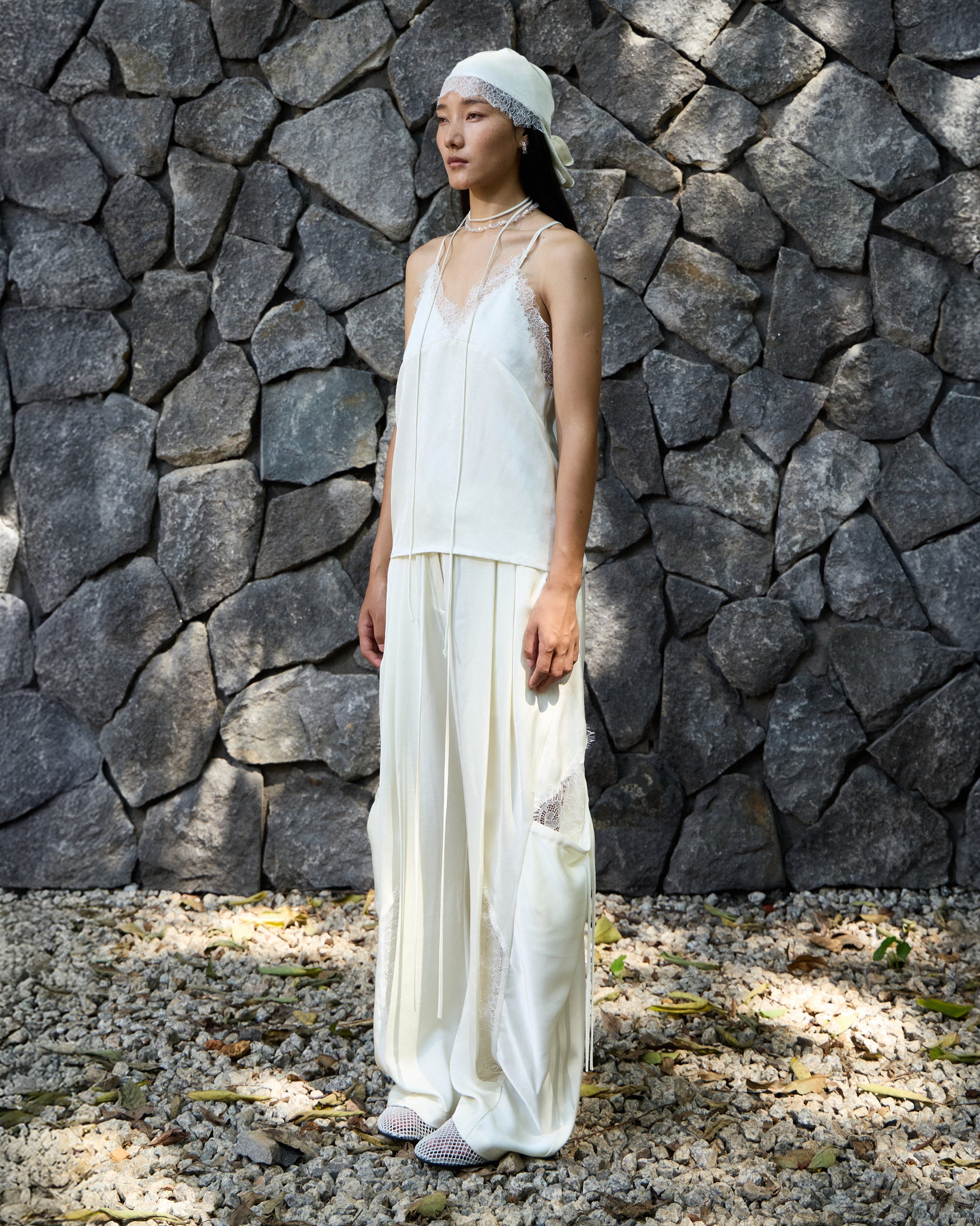 EMBROIDERED LACE CAMI