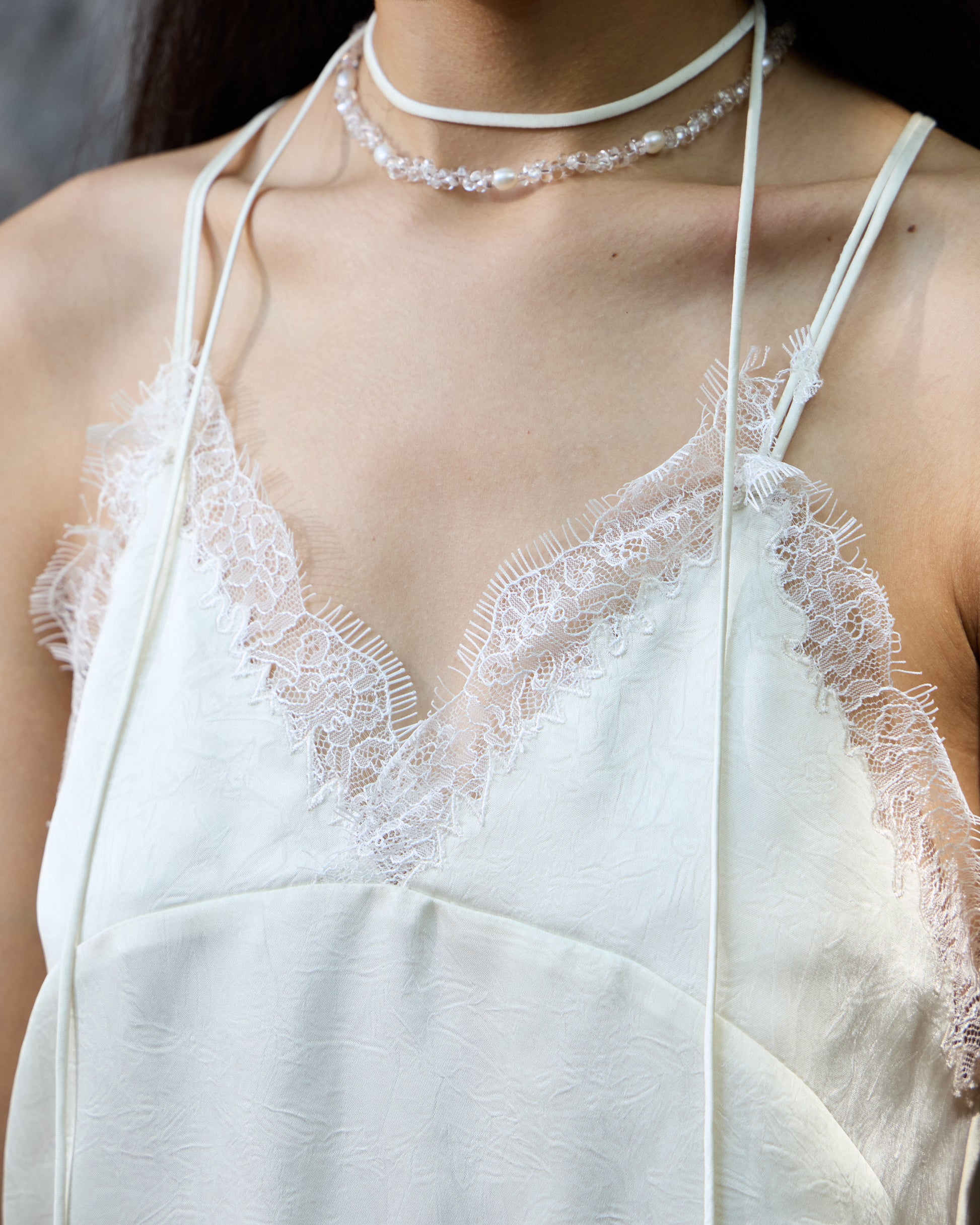 EMBROIDERED LACE CAMI