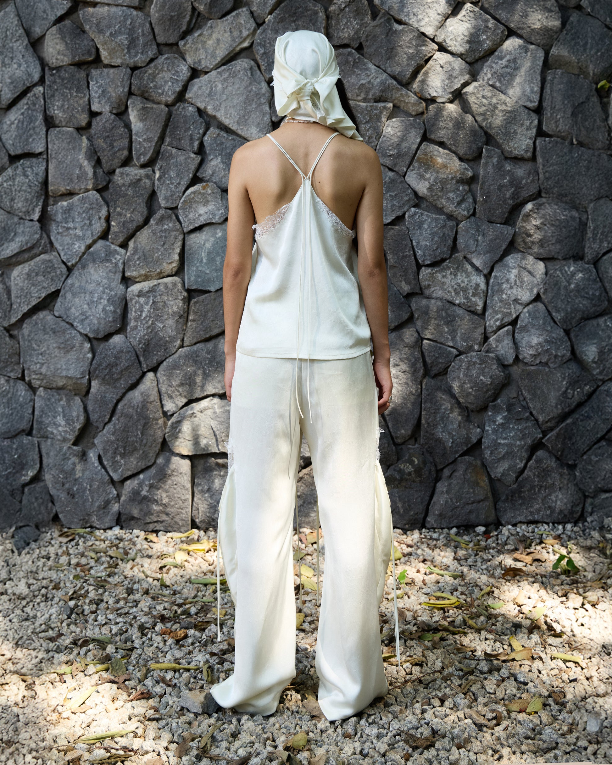 EMBROIDERED LACE CAMI